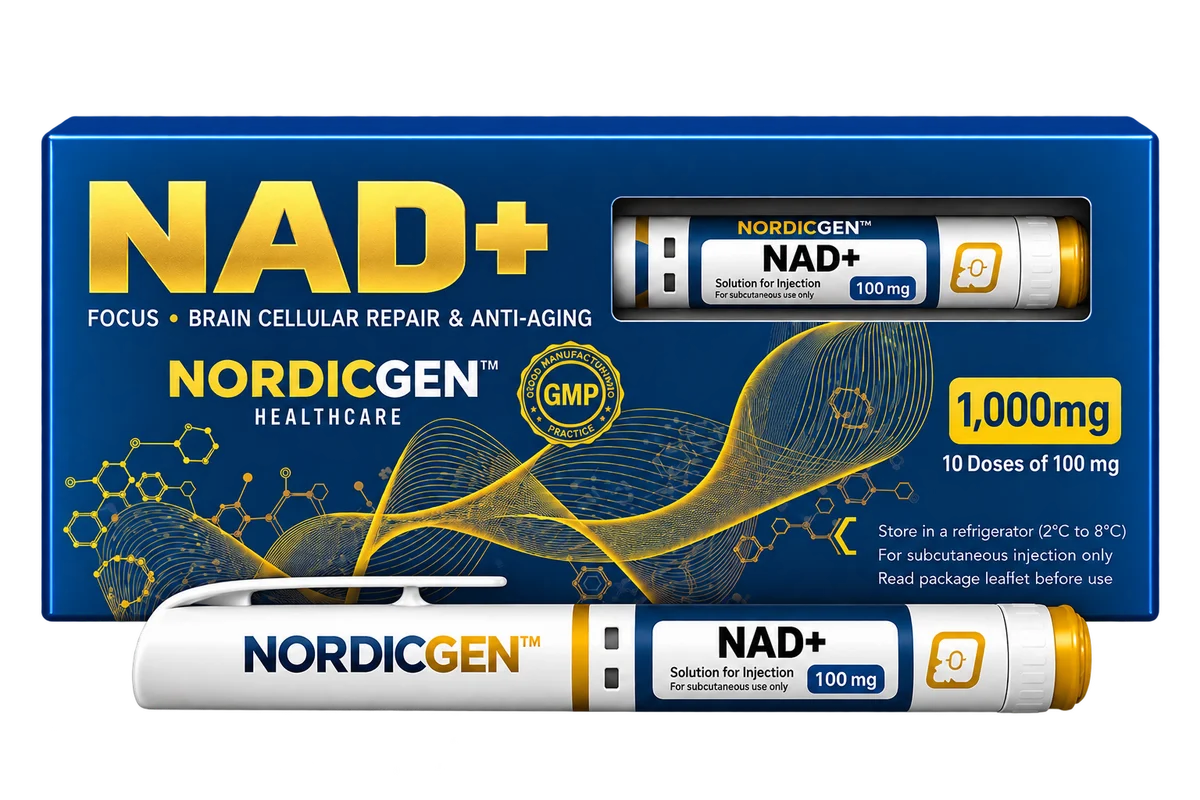 NAD+ 1,000 mg NordicGen packaging