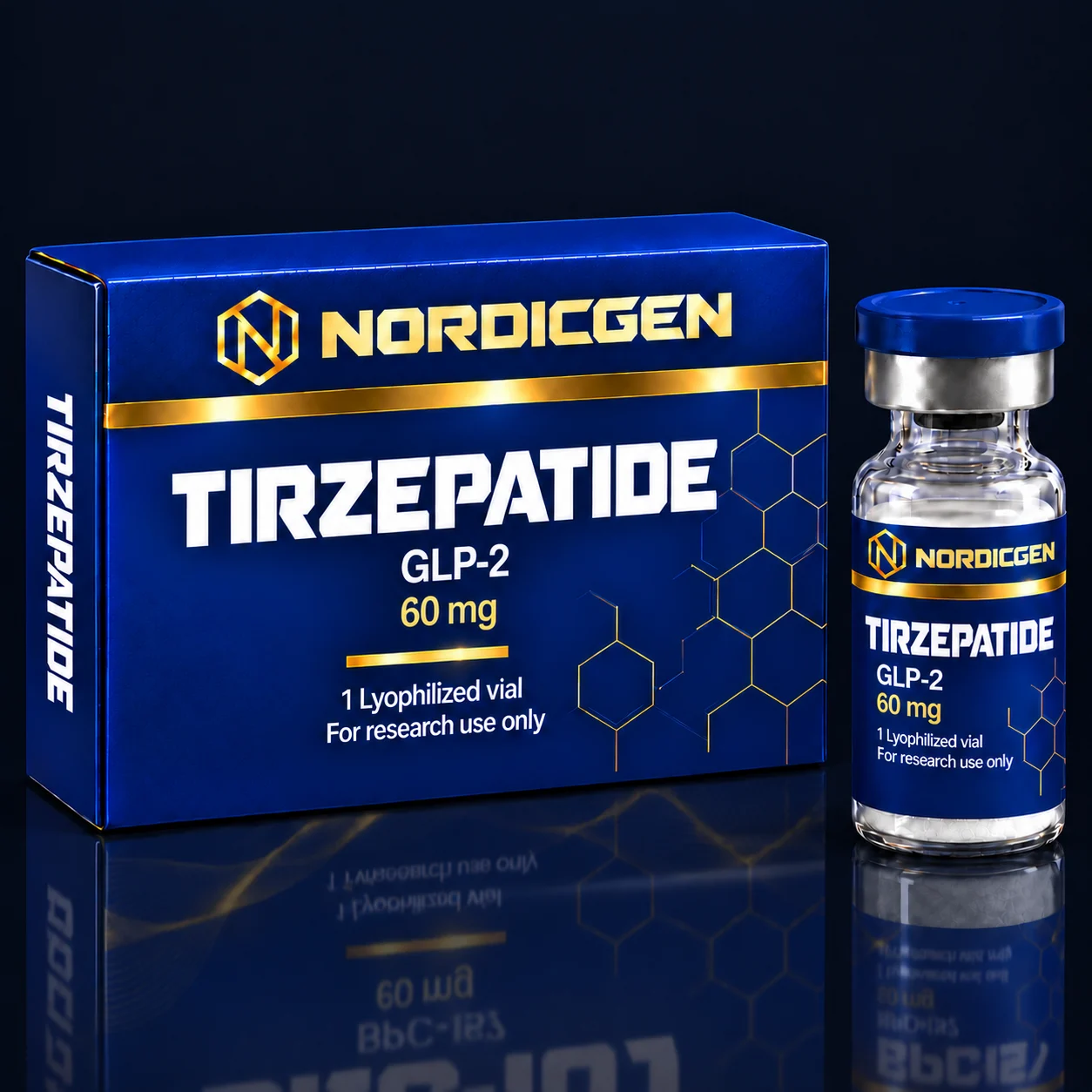 Tirzepatide 60 mg — Lyophilized Vial