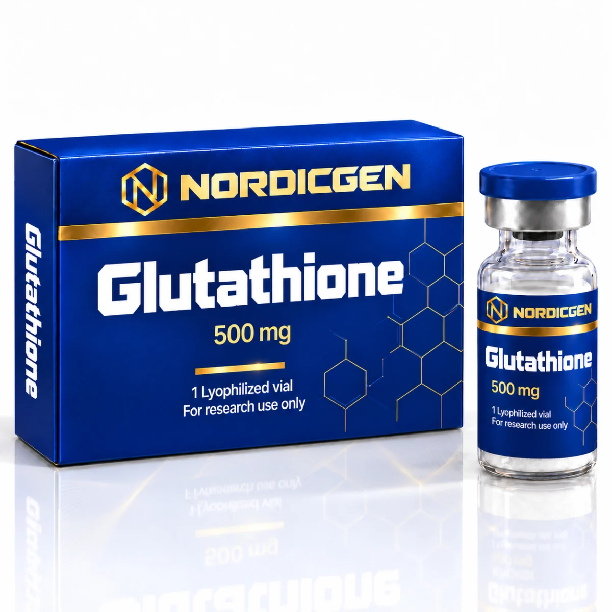 Glutathione 500 mg — Lyophilized Vial