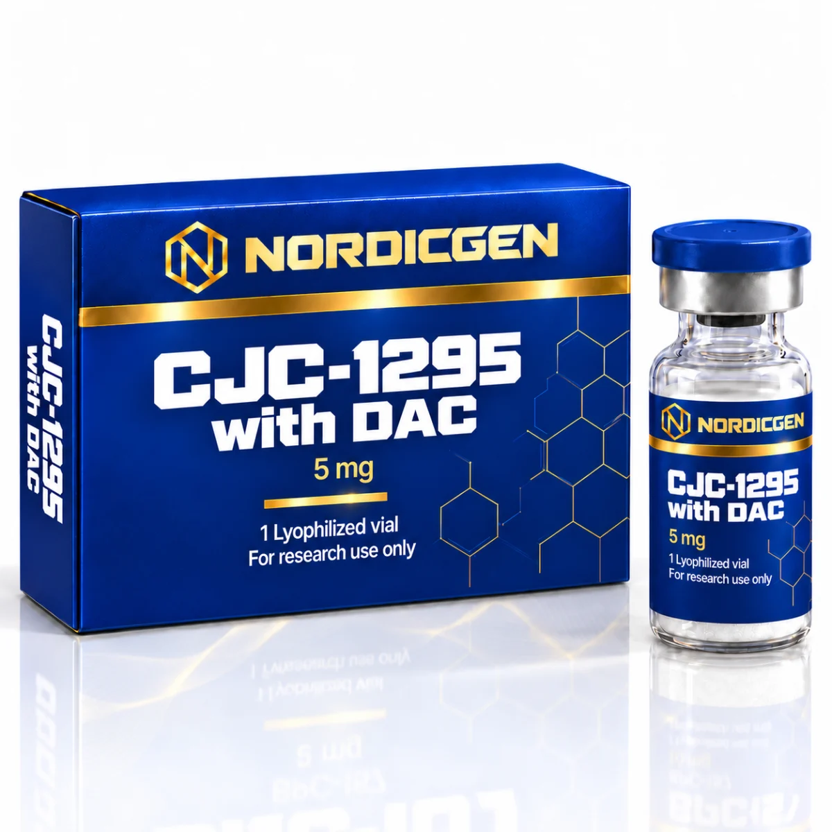 CJC-1295 with DAC 5 mg — Lyophilized Vial