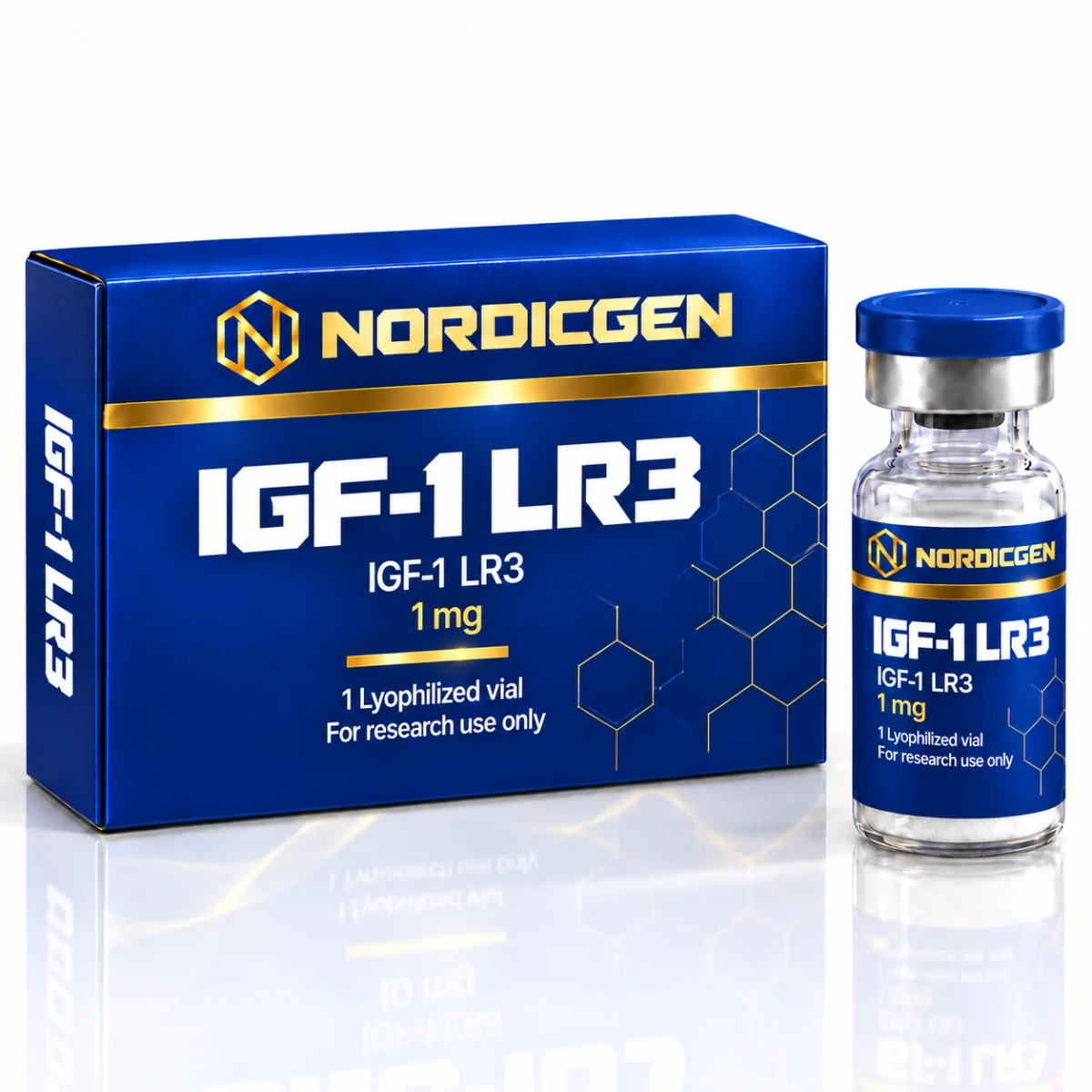 IGF-1 LR3 1 mg — Lyophilized Vial