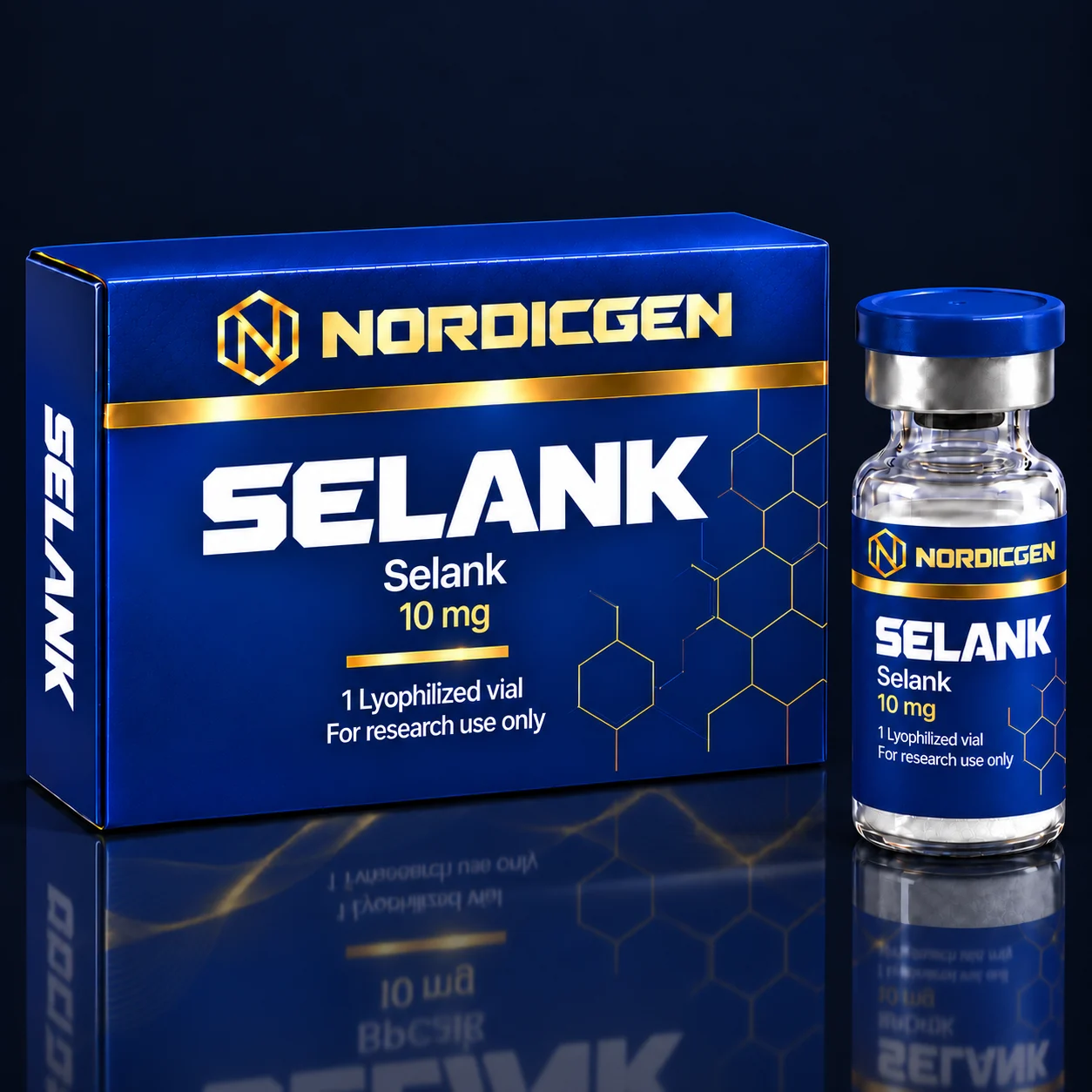 Selank 10 mg — Lyophilized Vial